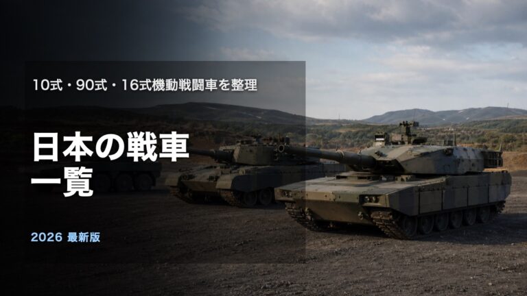 日本の戦車一覧を解説するアイキャッチ画像