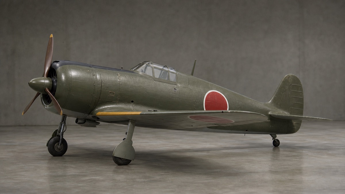 一式戦闘機 隼の機体形状と軽量設計のイメージ