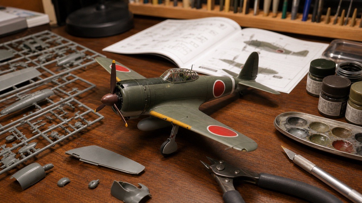 隼のプラモデル制作イメージ