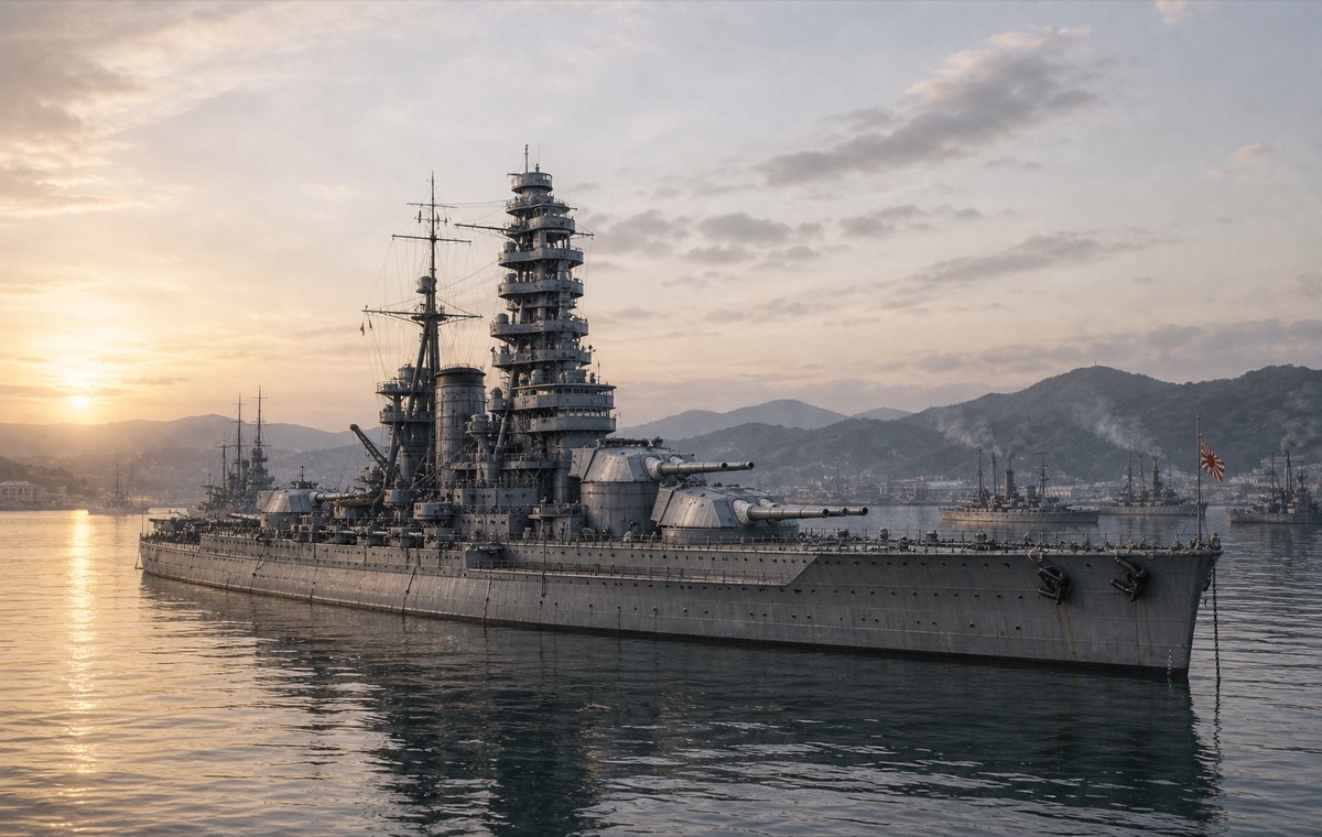 連合艦隊旗艦としての戦艦長門イメージ