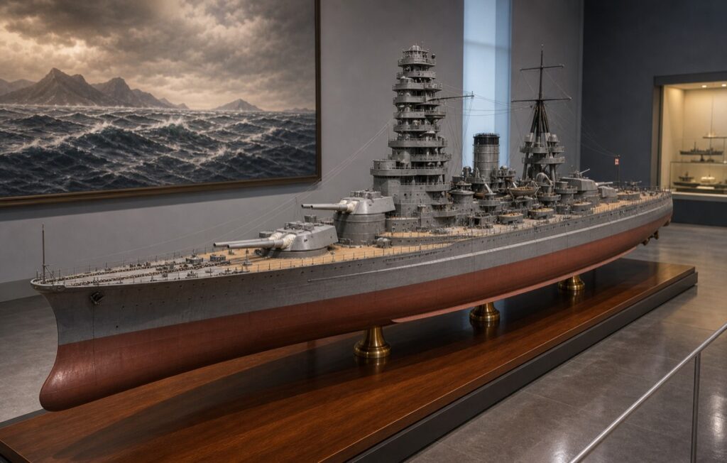 戦艦長門の大型模型展示イメージ