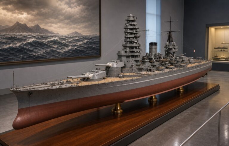 戦艦長門の大型模型展示イメージ