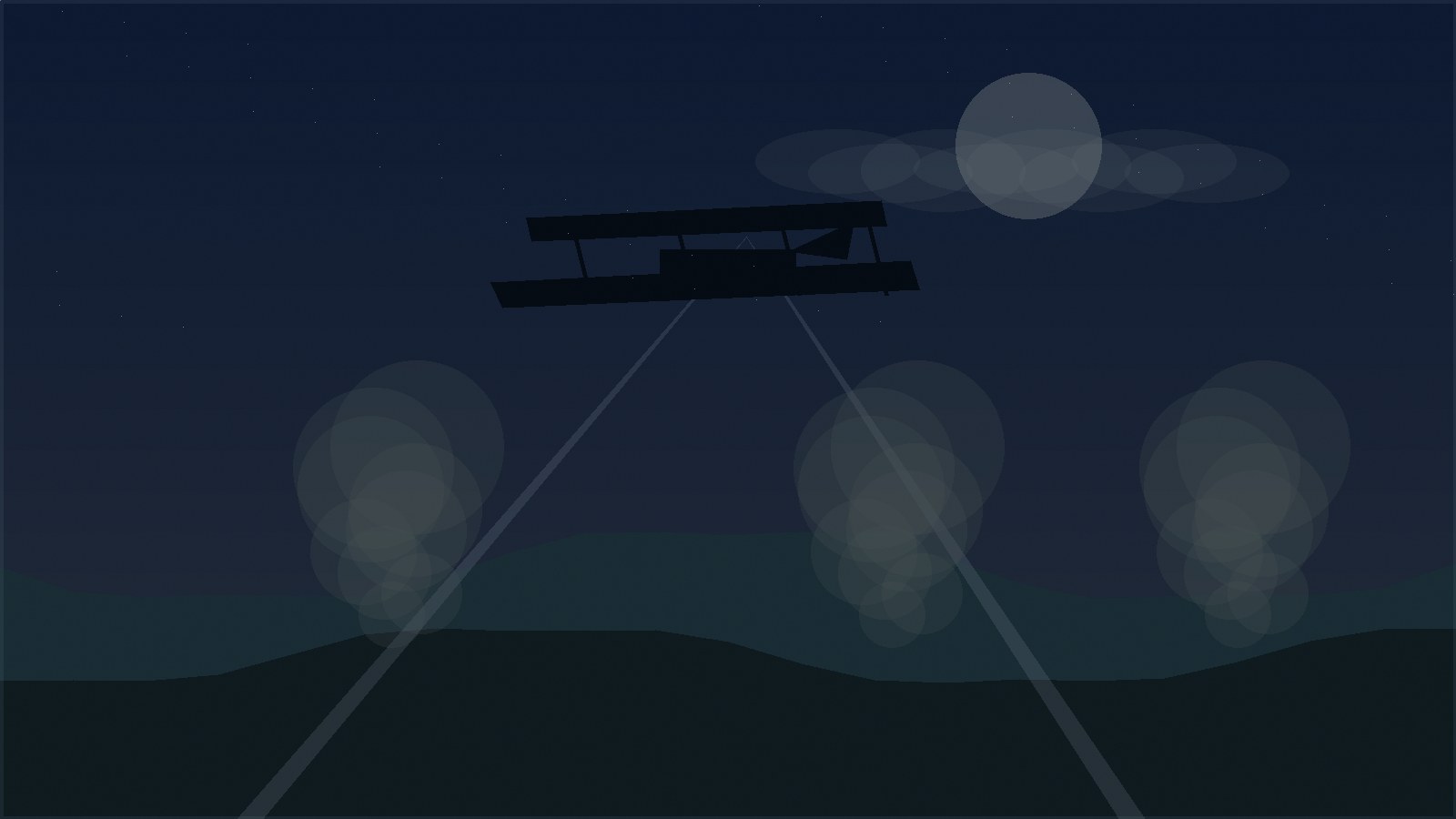 夜間爆撃機Po-2で出撃する夜の魔女のイメージ
