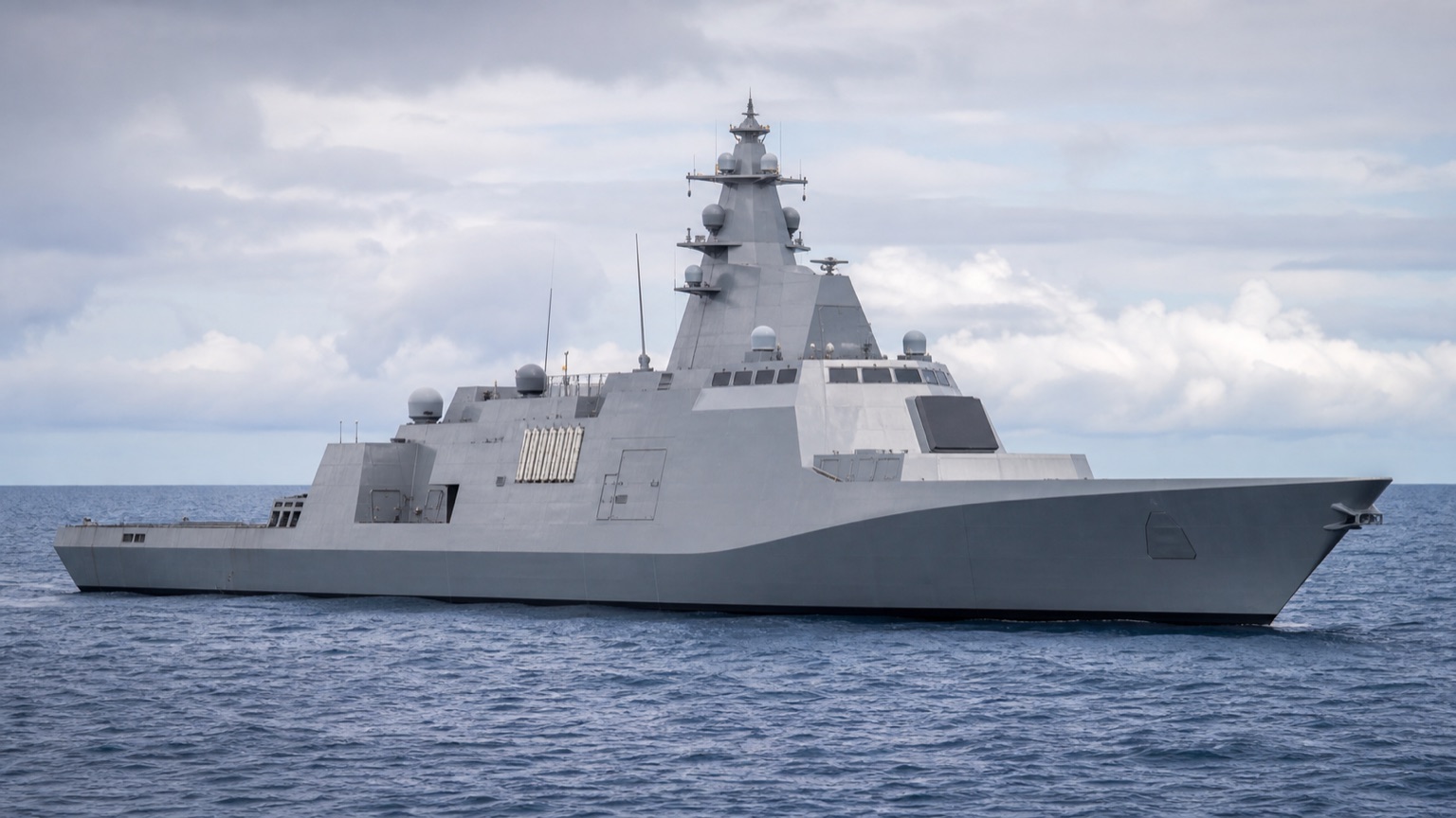 艦発型スタンド・オフミサイル運用を想起させる現代護衛艦