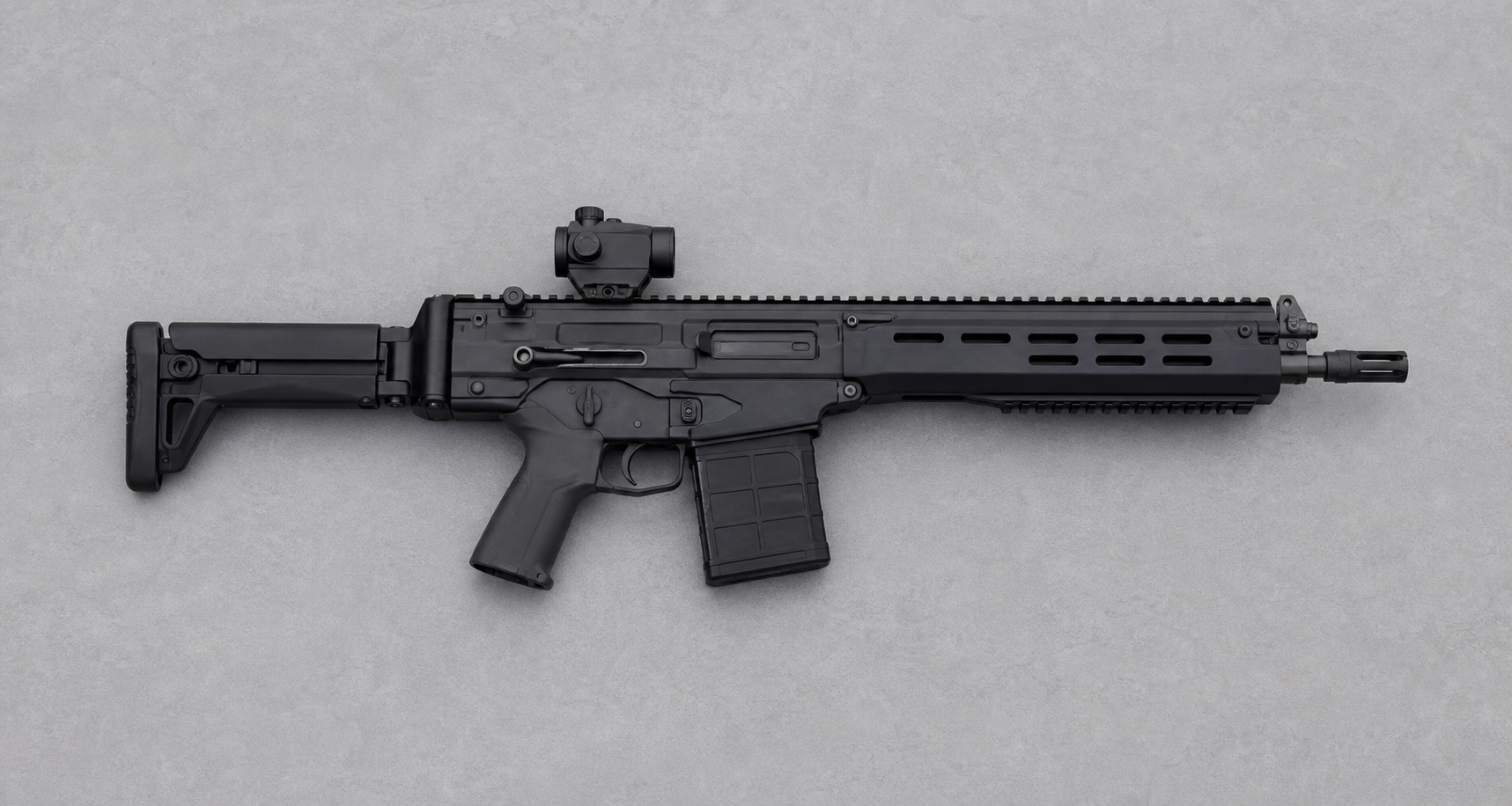 20式5.56mm小銃をイメージした近代的な小銃の展示写真