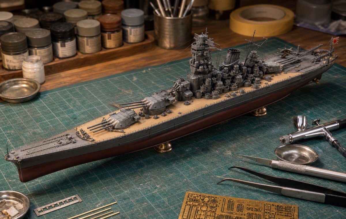 戦艦大和プラモデル制作イメージ