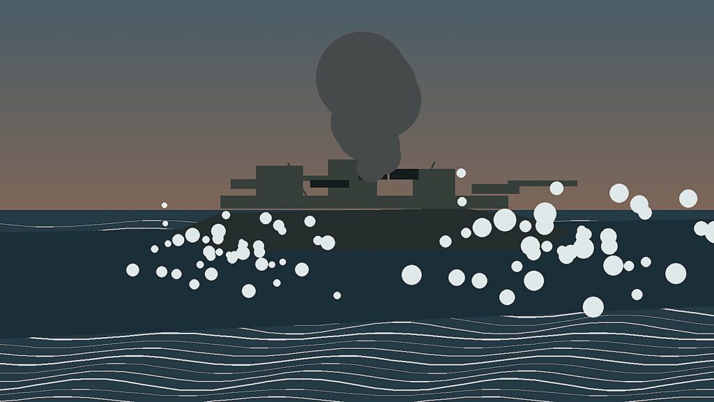 駆逐艦雪風のアイキャッチ・荒波を行く陽炎型