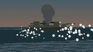 駆逐艦雪風のアイキャッチ・荒波を行く陽炎型