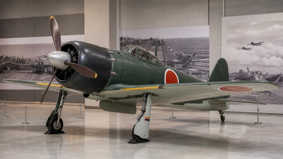 零戦A6M5の展示イメージ