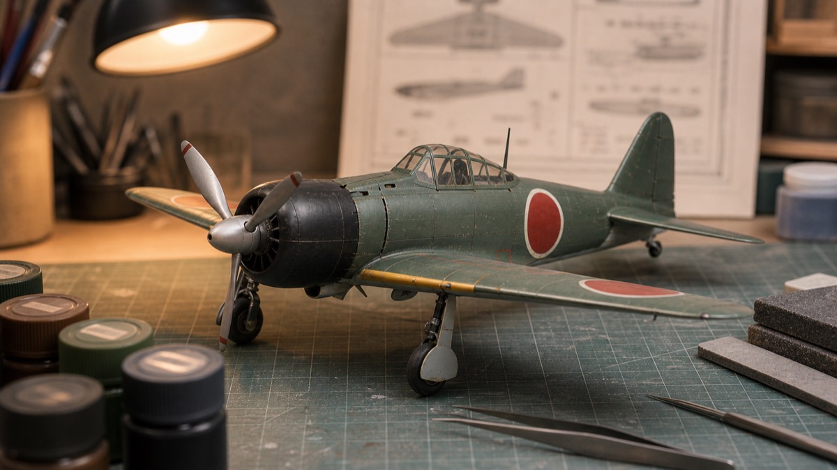 零戦A6M5プラモデル制作イメージ