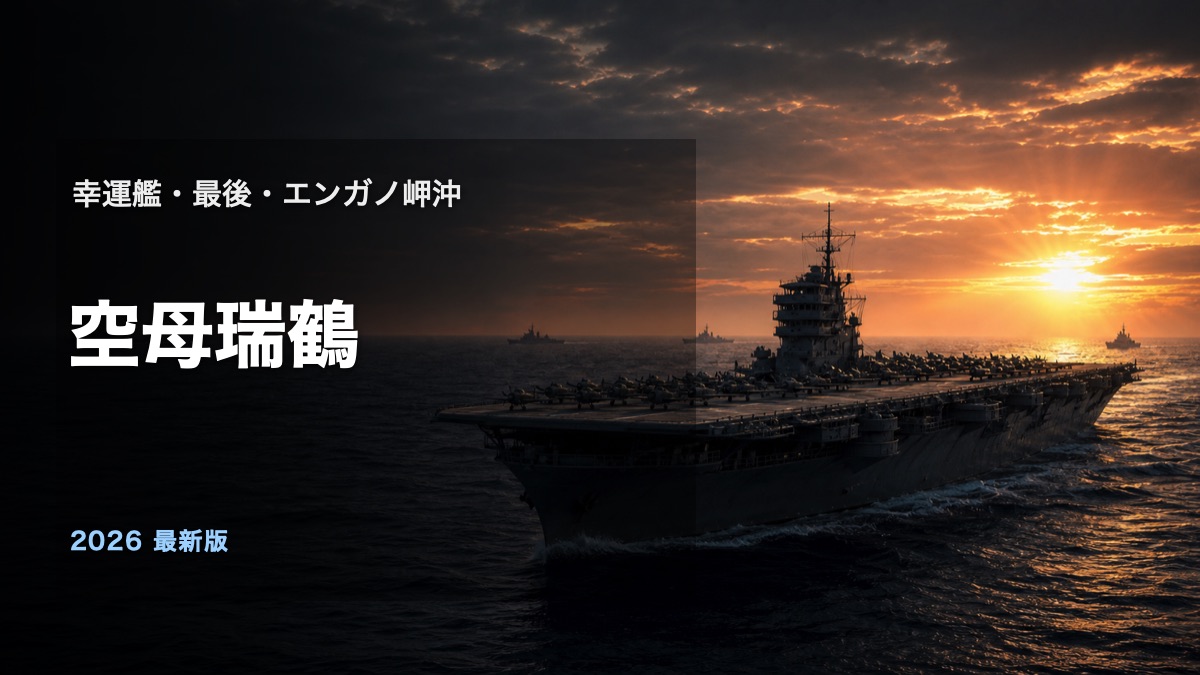 空母瑞鶴とは幸運艦の性能と最後を解説するアイキャッチ画像