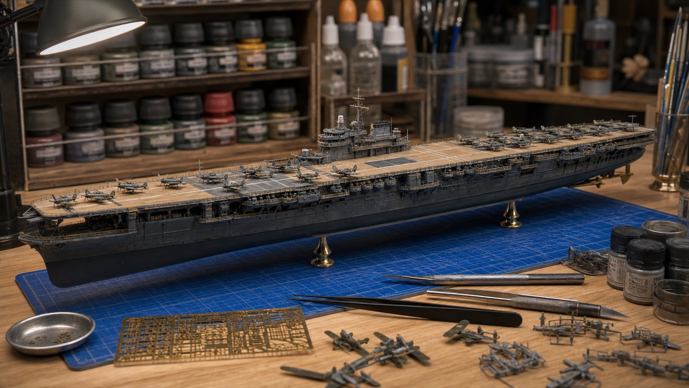 空母瑞鶴のプラモデル製作イメージ