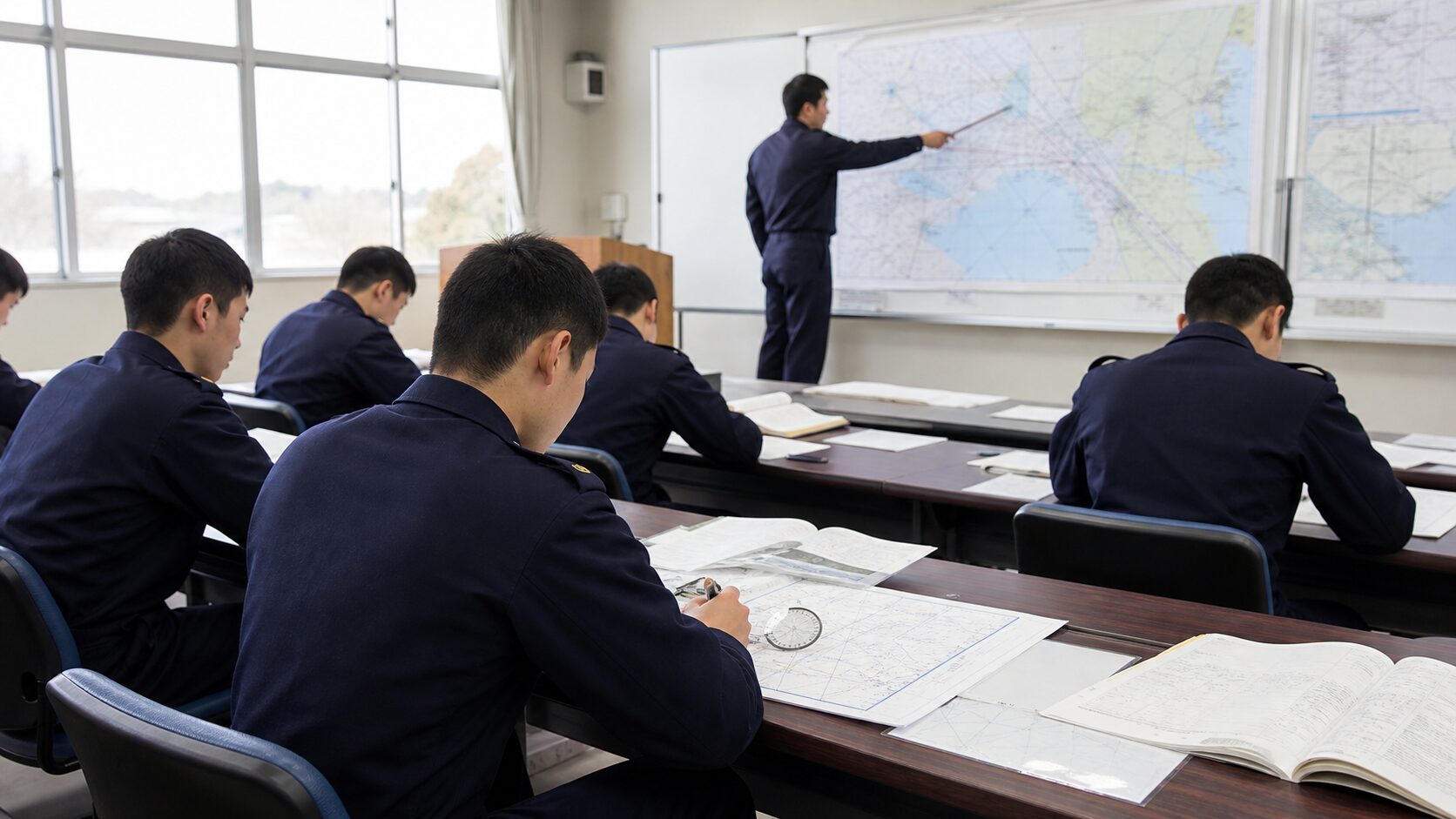 航空部隊の運用と航法を学ぶ防衛大学校の教育