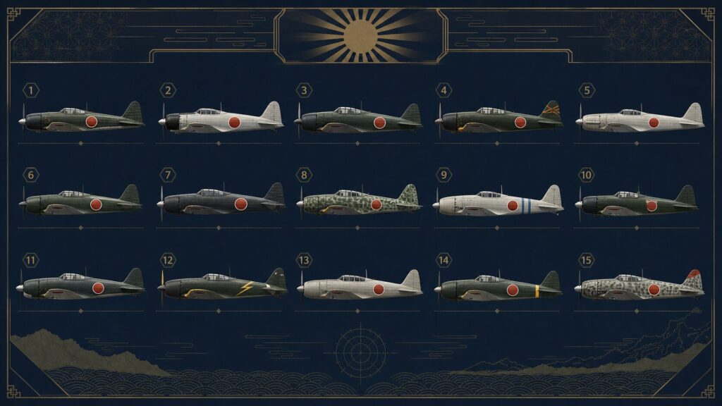 レシプロ戦闘機15機を総合性能で比べた順位