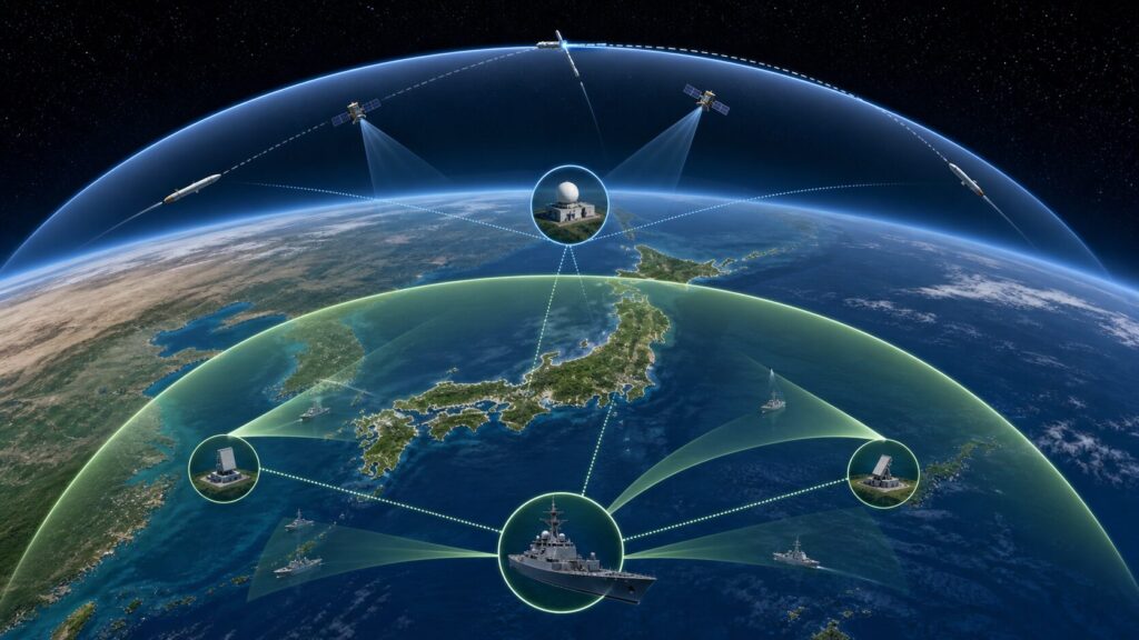 大気圏外と大気圏内を分担する二つの迎撃層