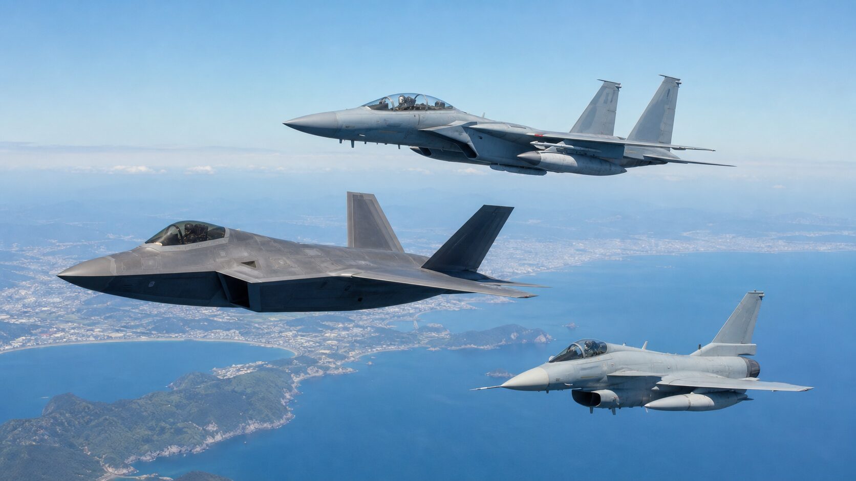 F-35・F-15・F-2の三系列で担う日本の防空任務