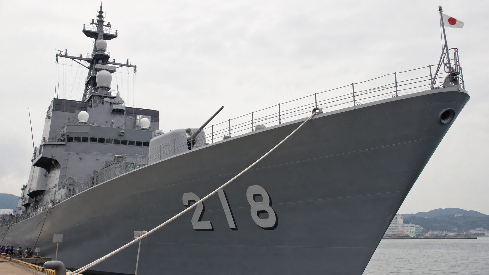 船体側面に表示される艦番号と艦艇識別