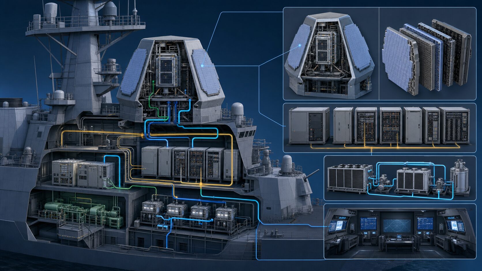 SPY-6レーダーと艦内設備