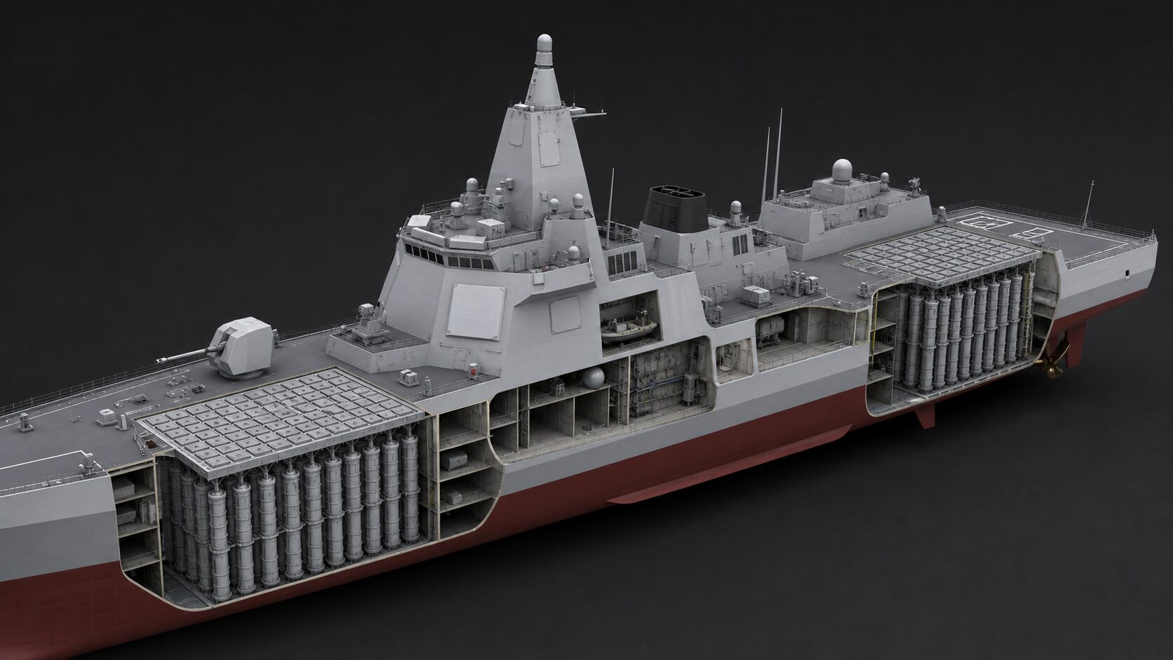 055型のVLS配置
