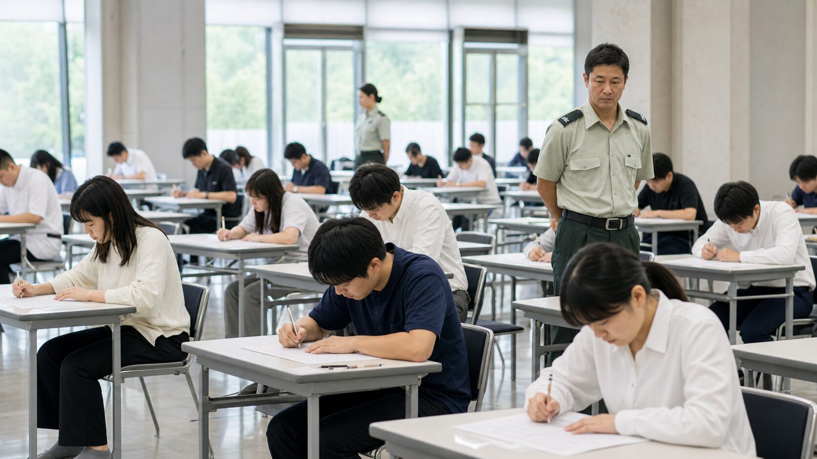 採用区分に応じた筆記・適性検査