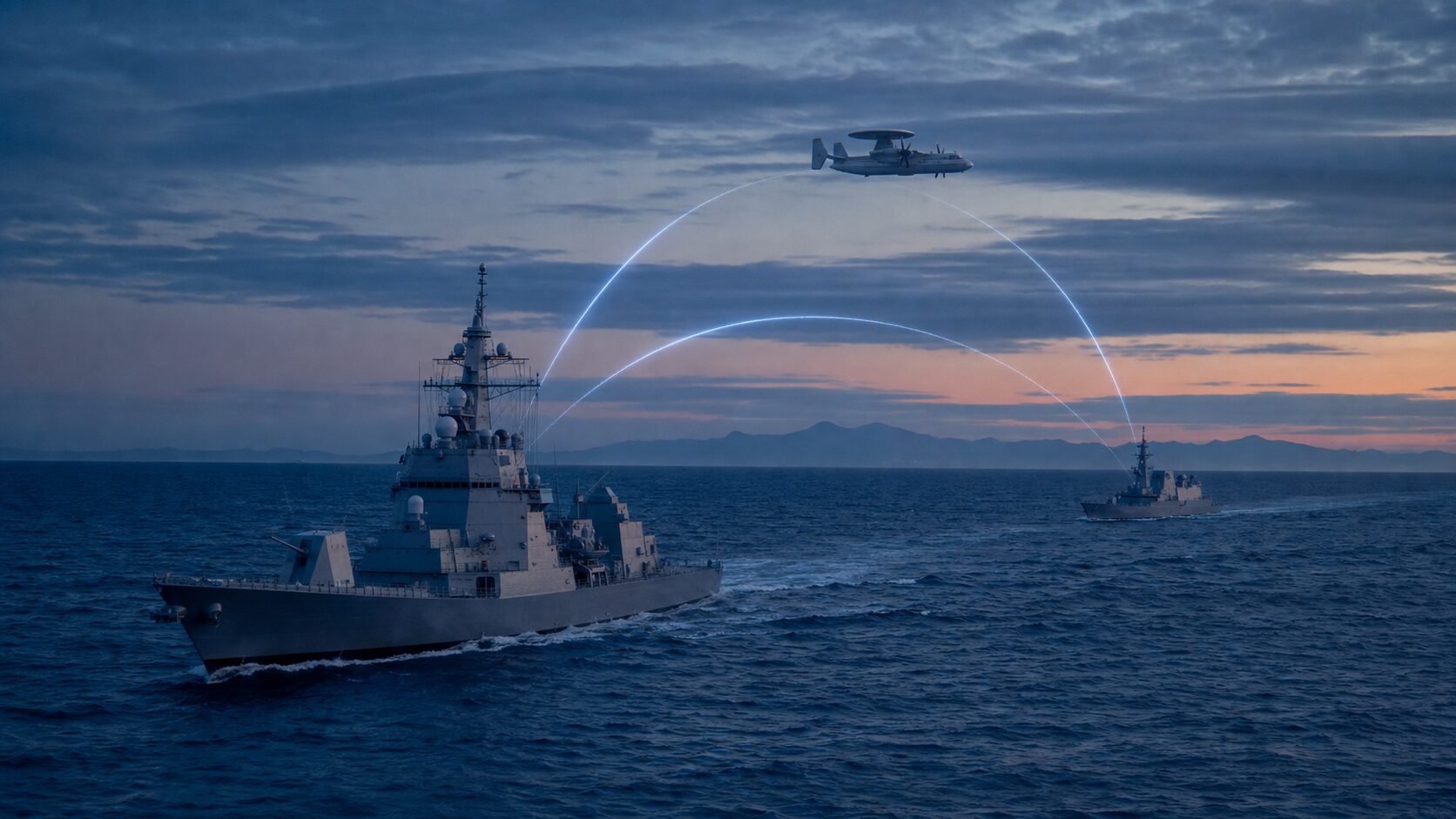CECでつながる艦艇と航空機