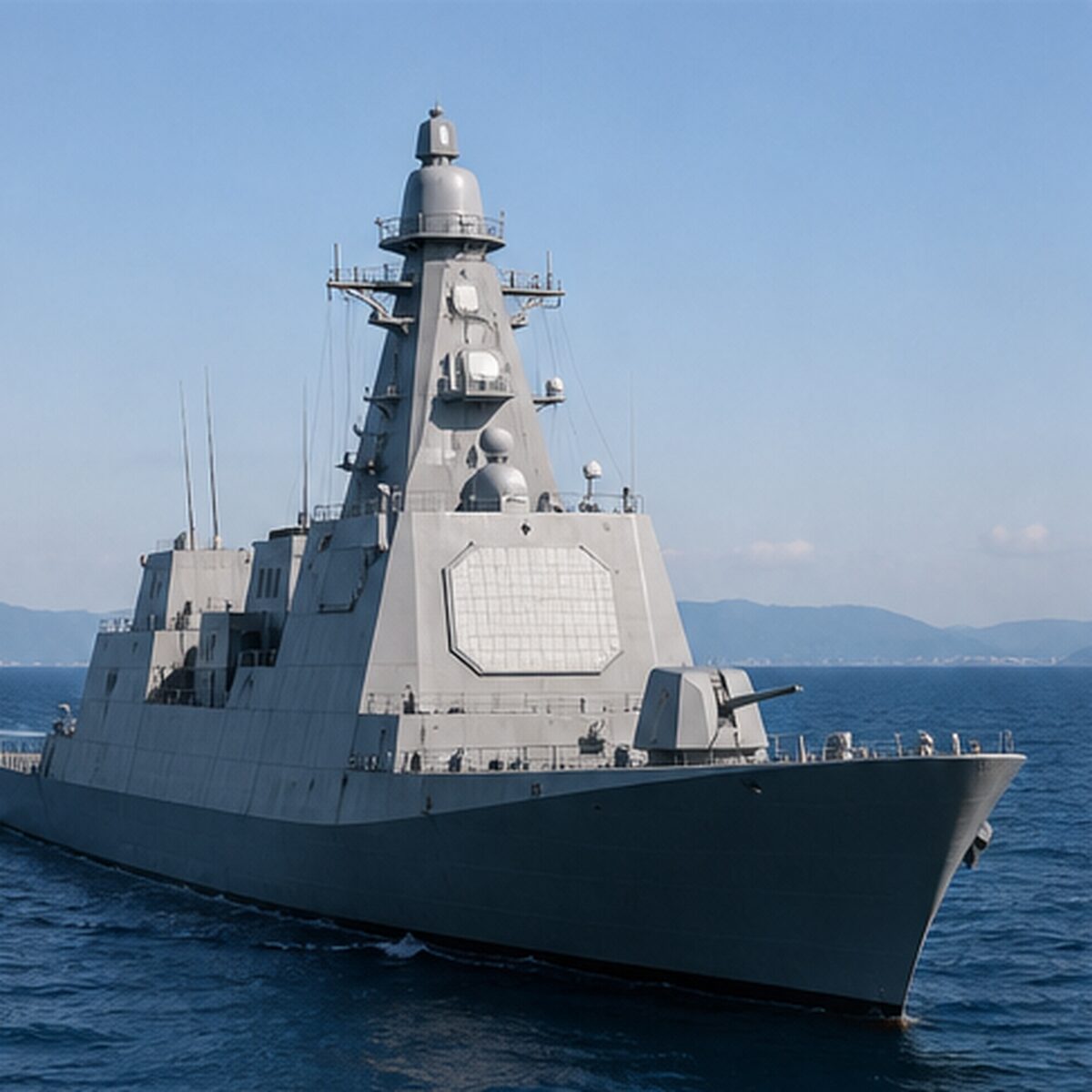 大型AESAレーダーを備えた最新型ミサイル駆逐艦