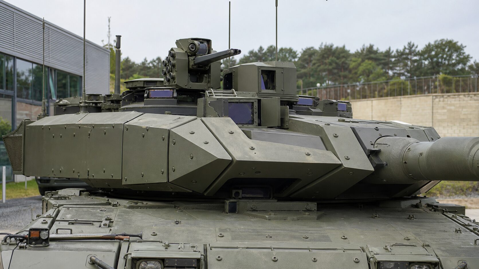 レオパルト2A7Vの砲塔防護