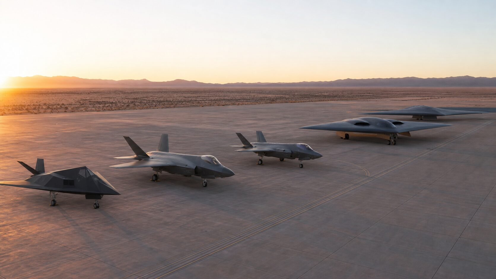 米国ステルス航空機の世代構成