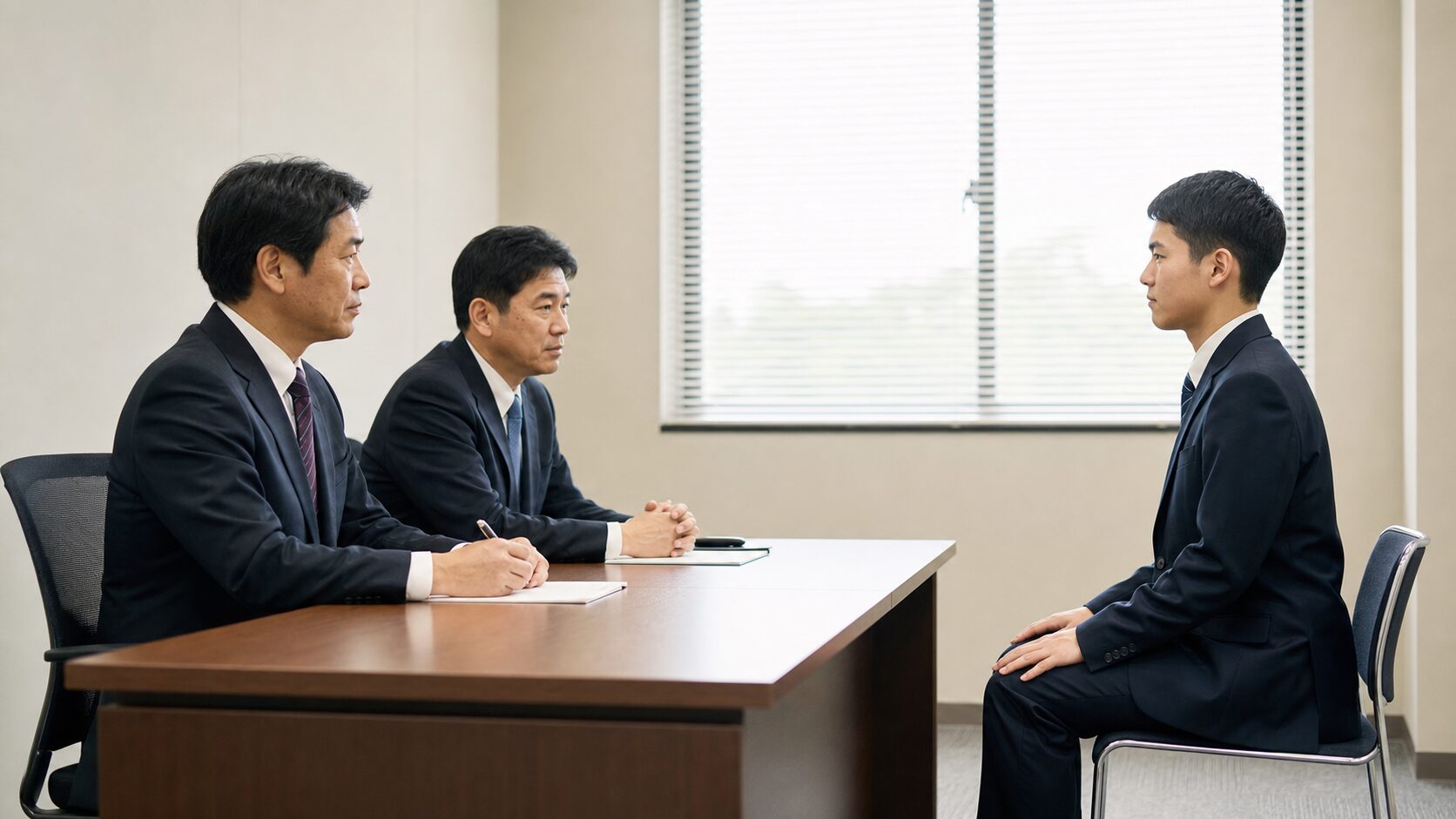活動経験と入校意思を自分の言葉で説明する個別面接