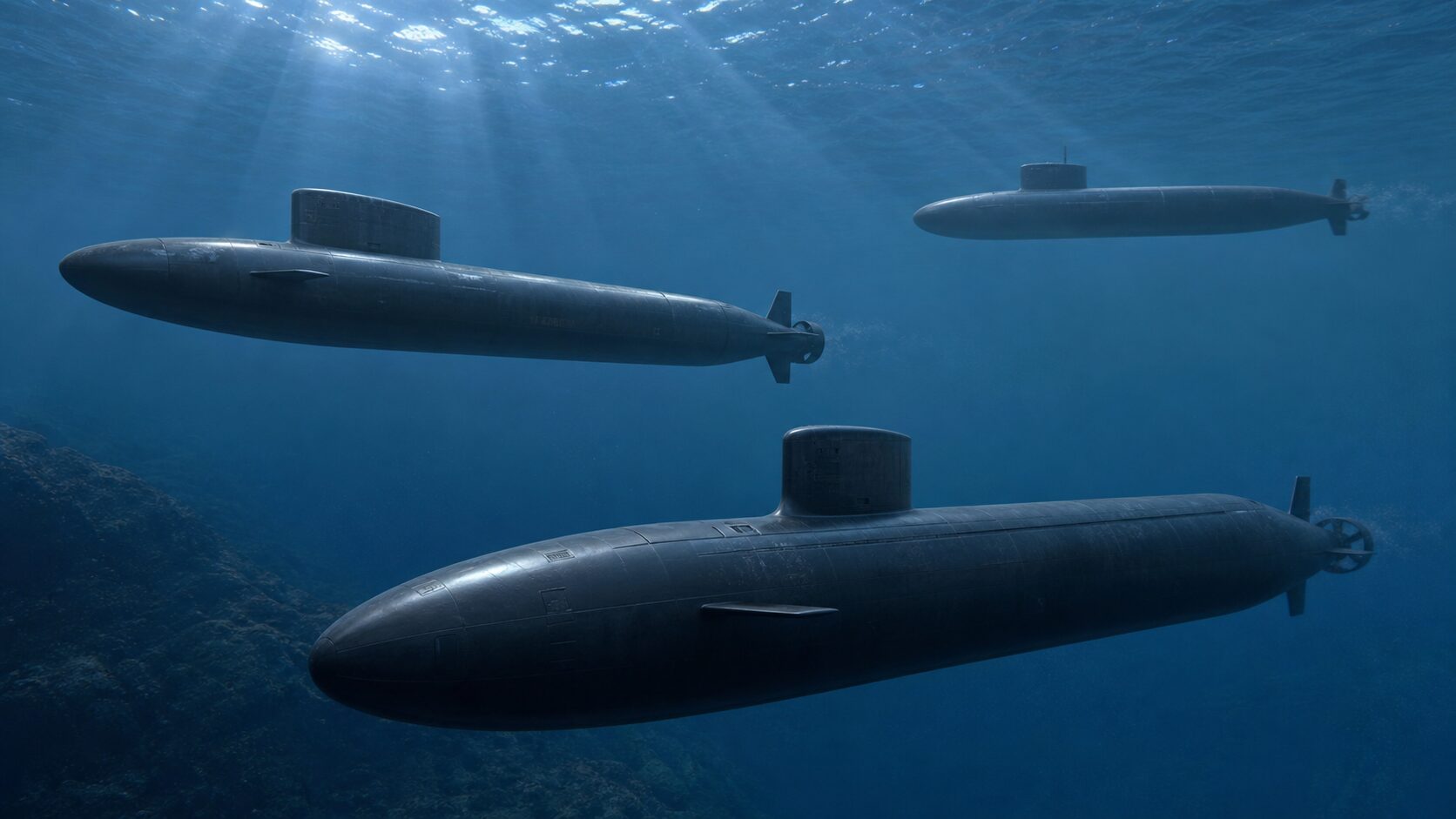現代の米英露攻撃型原子力潜水艦