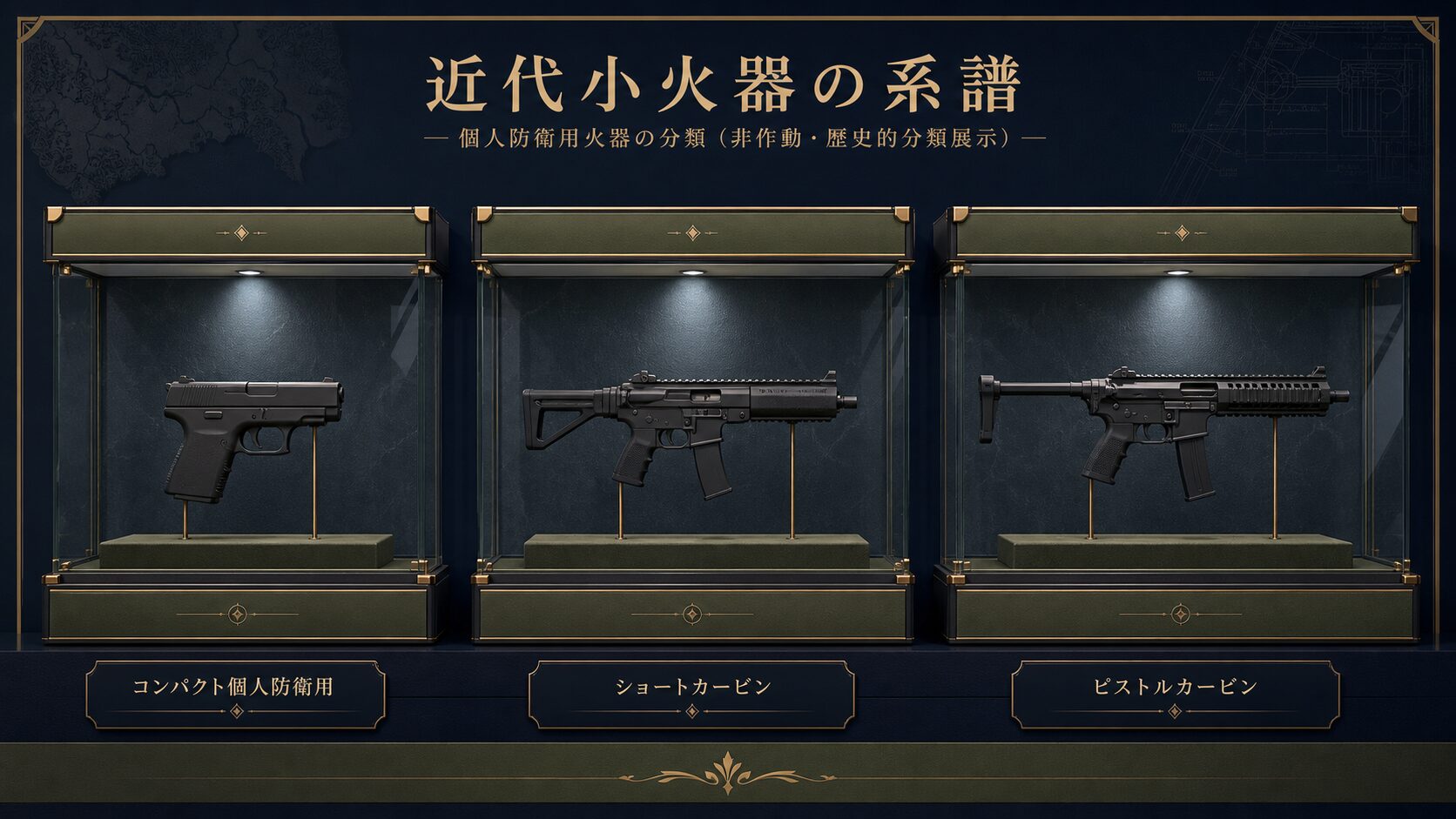 PDW・短銃身カービン・PCCが作る分類の境界