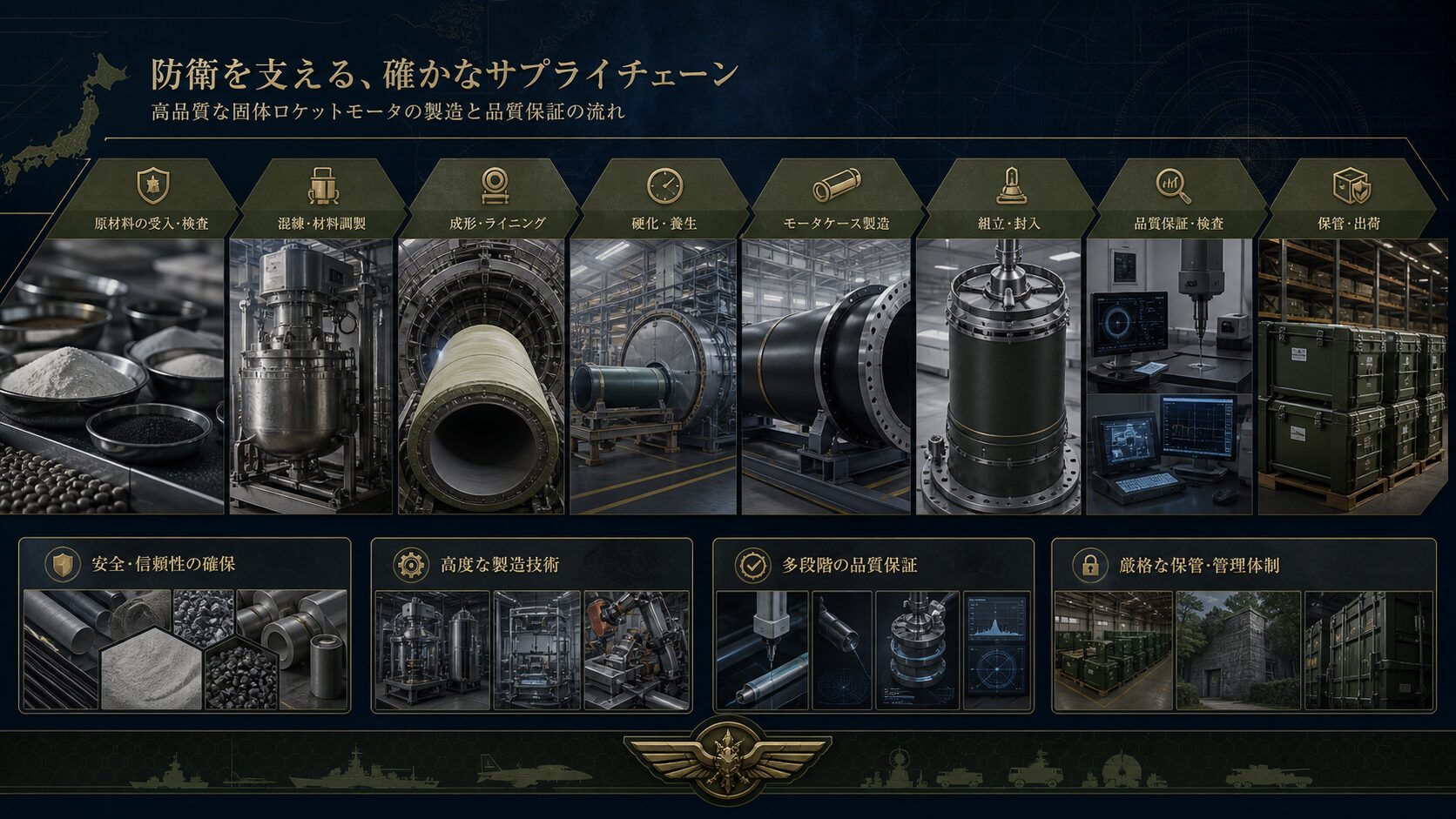 ロケットモータ・推進薬・火工品をつなぐ製造基盤
