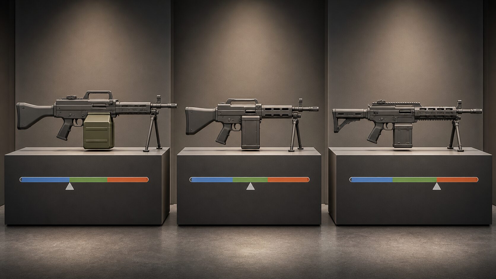 M249・RPK・MG4の給弾方式と携行性