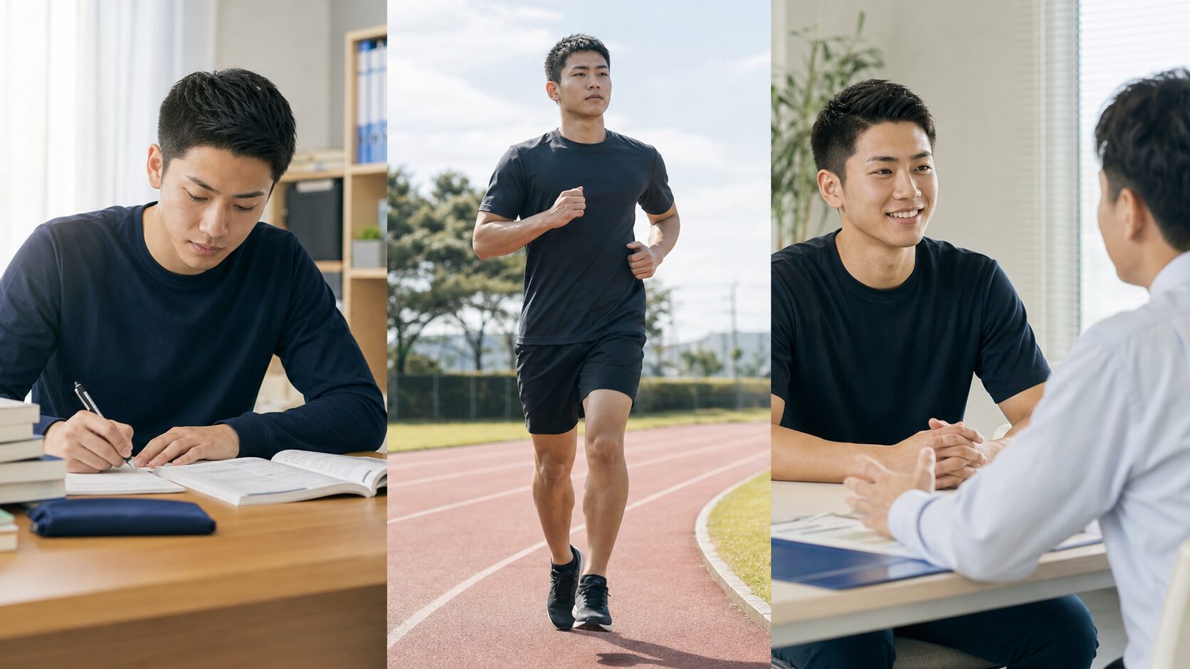 学習・体力づくり・募集相談を組み合わせた受験準備
