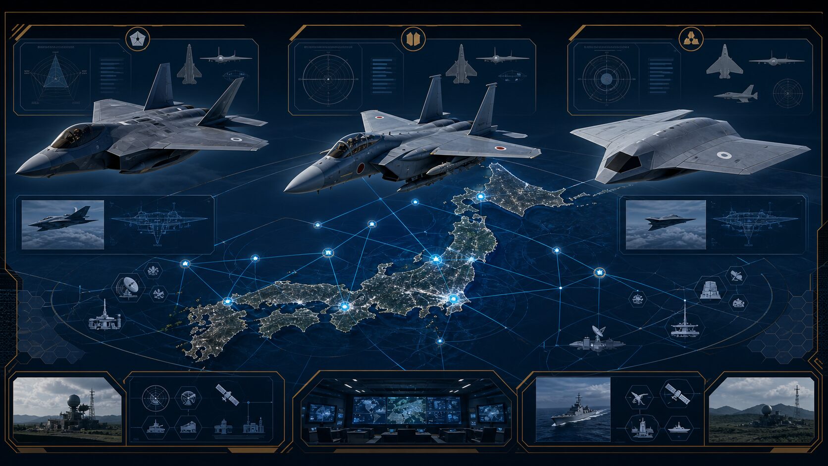 F-35・能力向上型F-15J・次期戦闘機へつながる構成