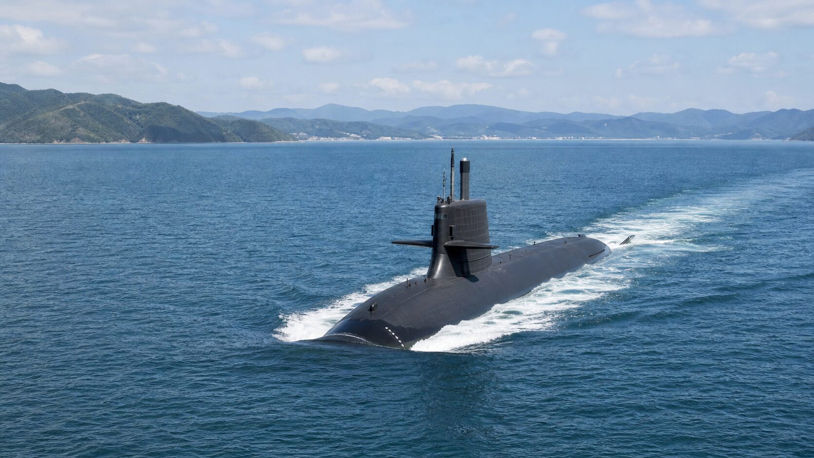 日本が運用する通常動力潜水艦の海上試験