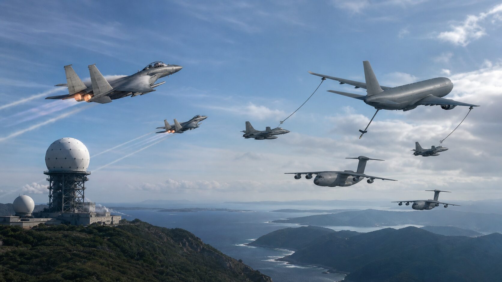 本土防空と長距離展開で異なる航空戦力の編成