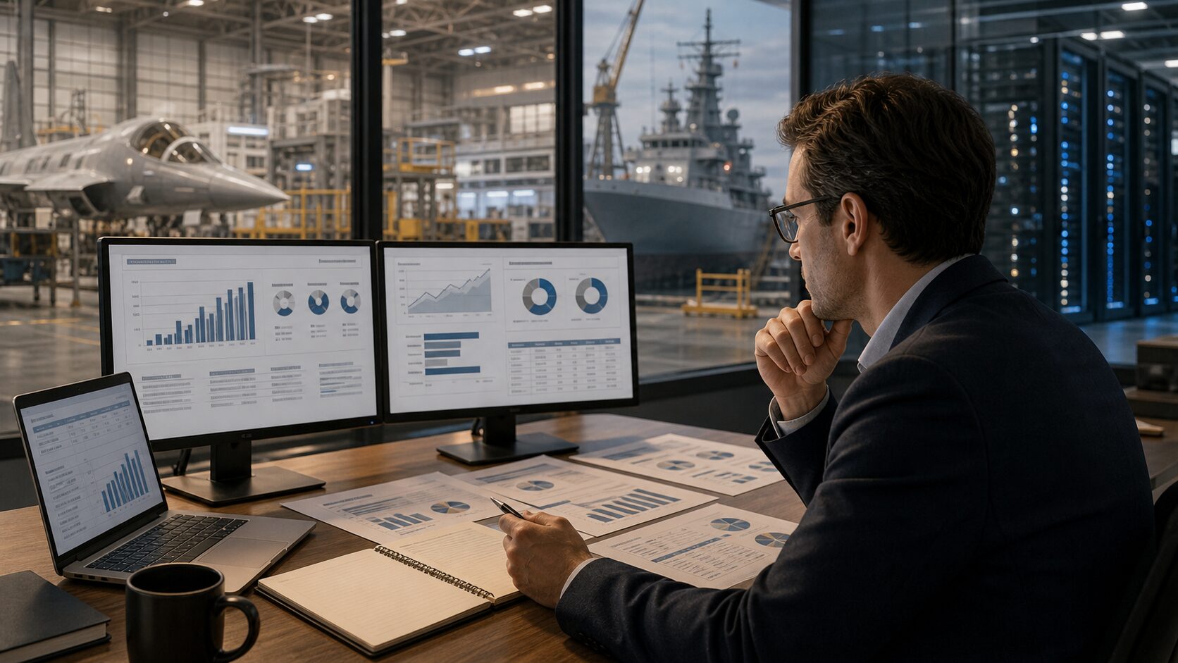 受注残・防衛売上比率・契約構造を比較する企業分析