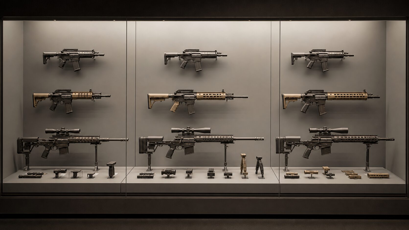 FN SCAR派生型の展示