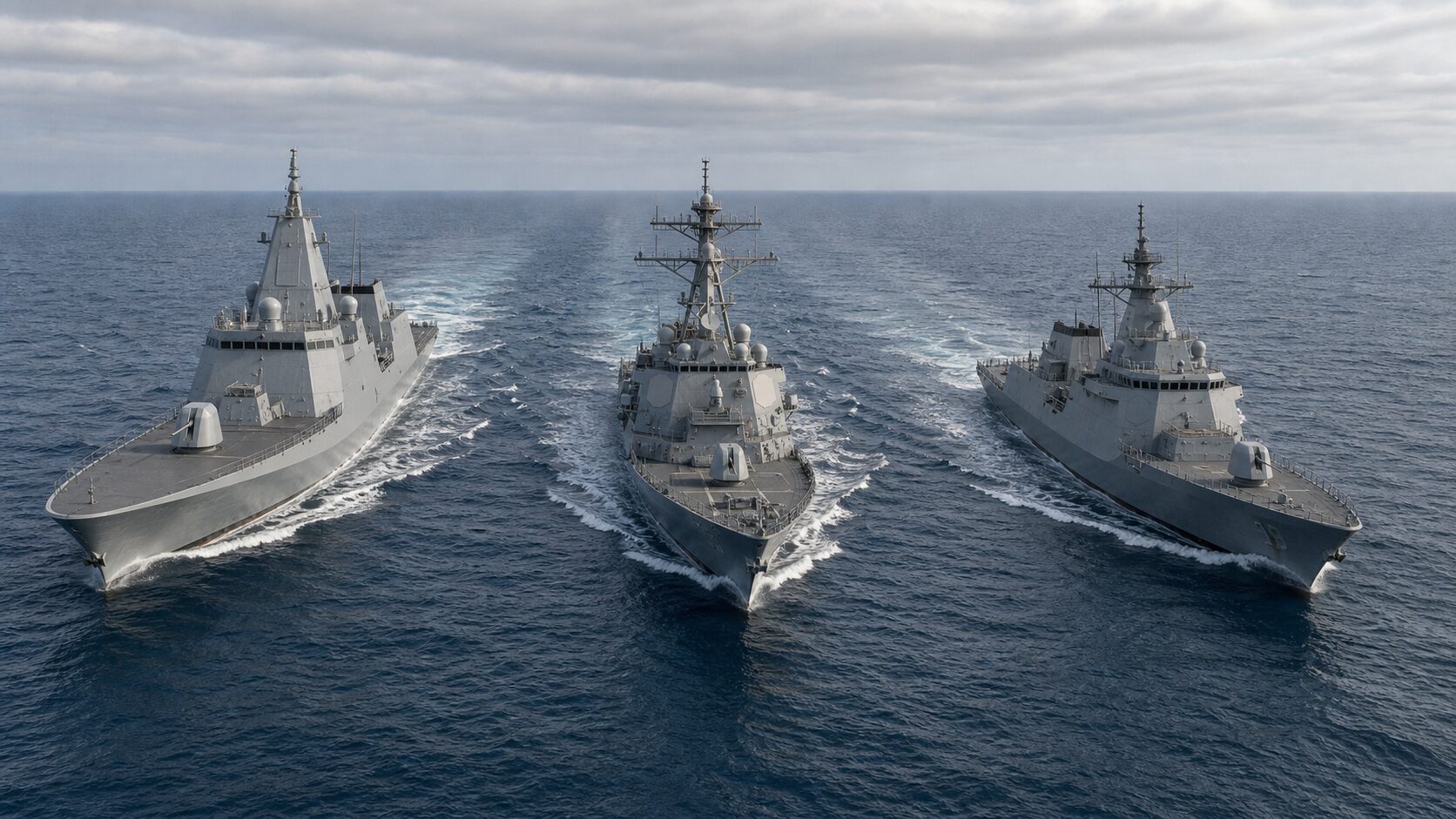055型と日米の大型水上艦