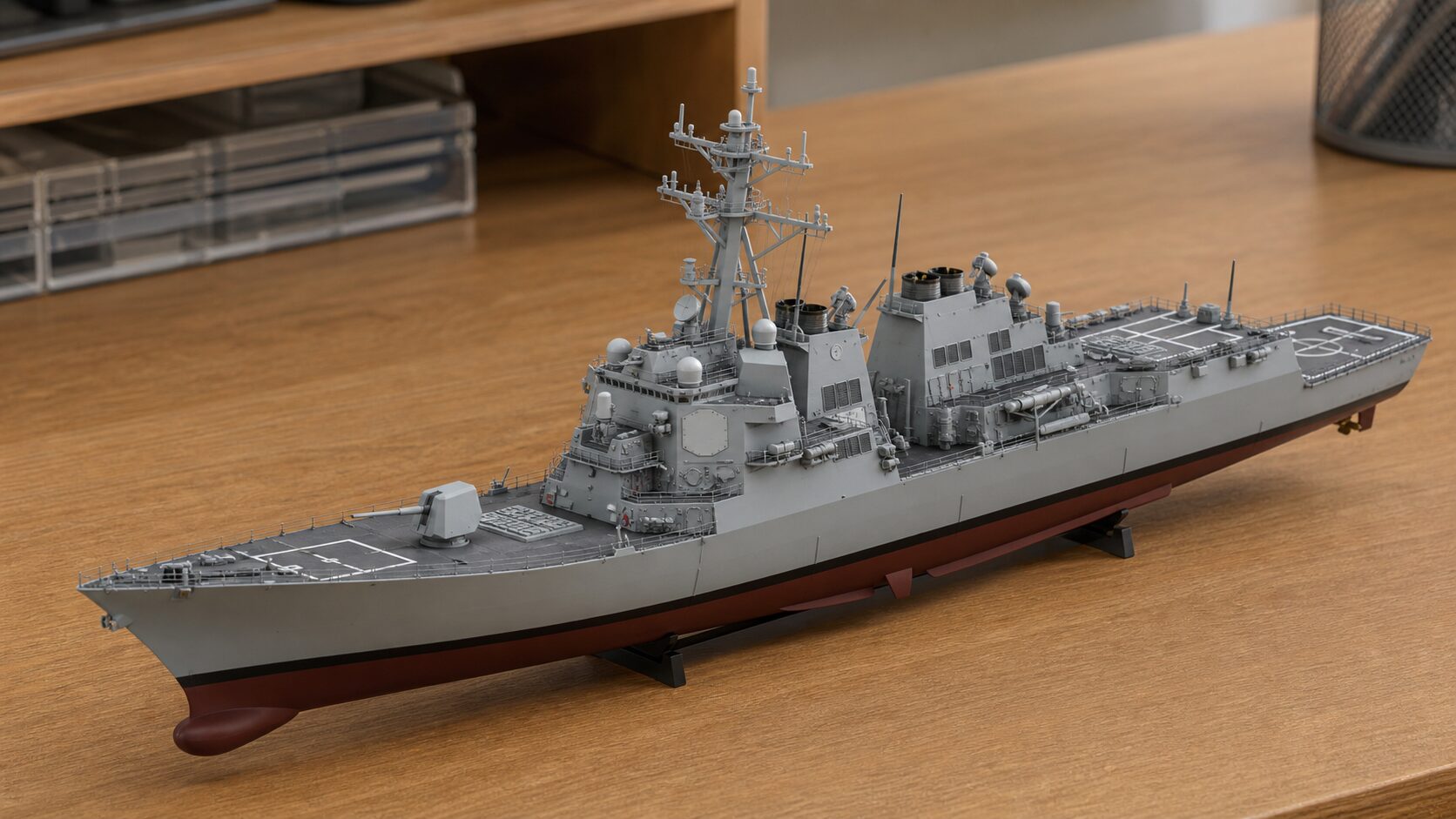 アーレイ・バーク級の艦艇模型