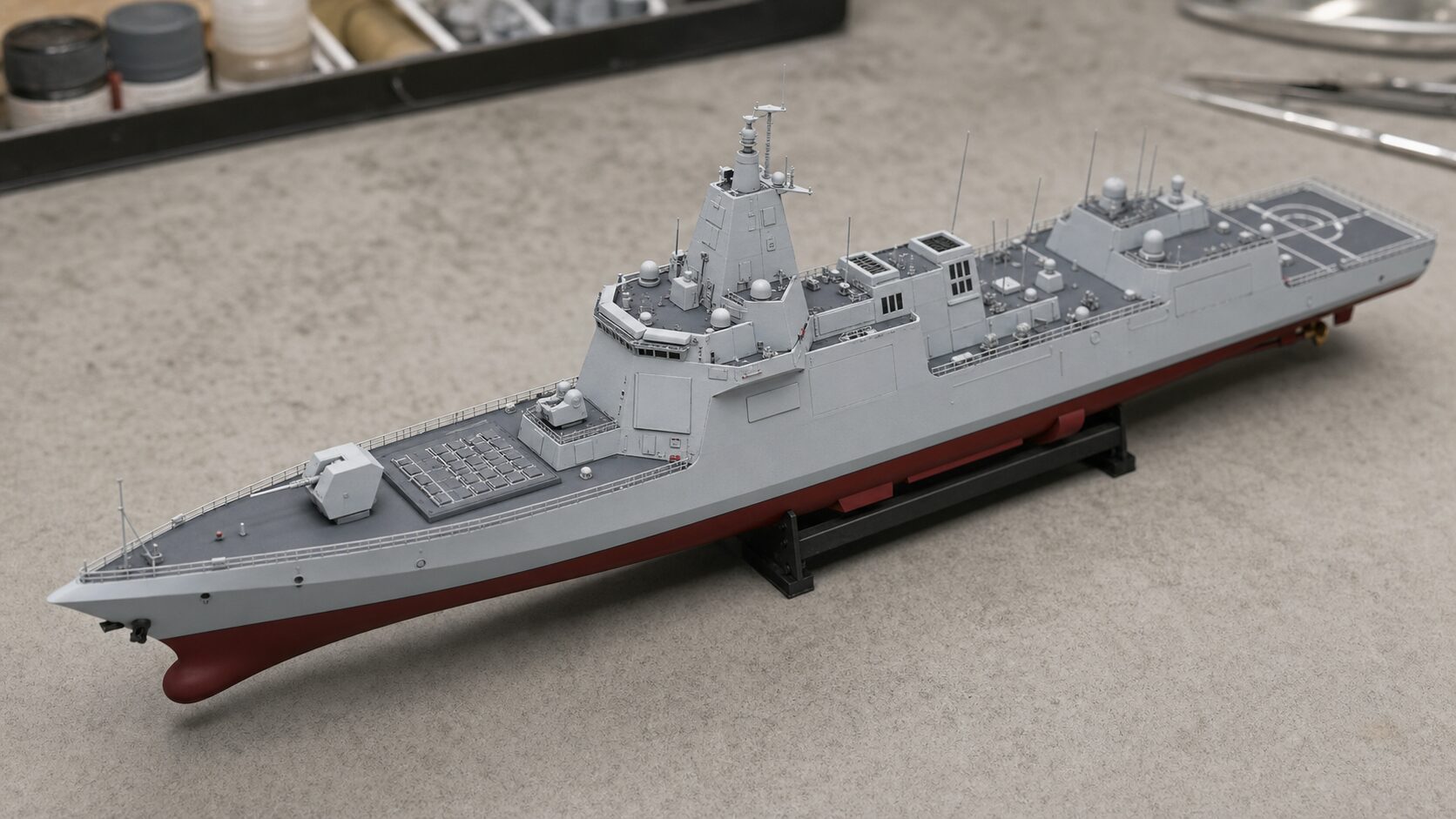 大型水上戦闘艦の模型