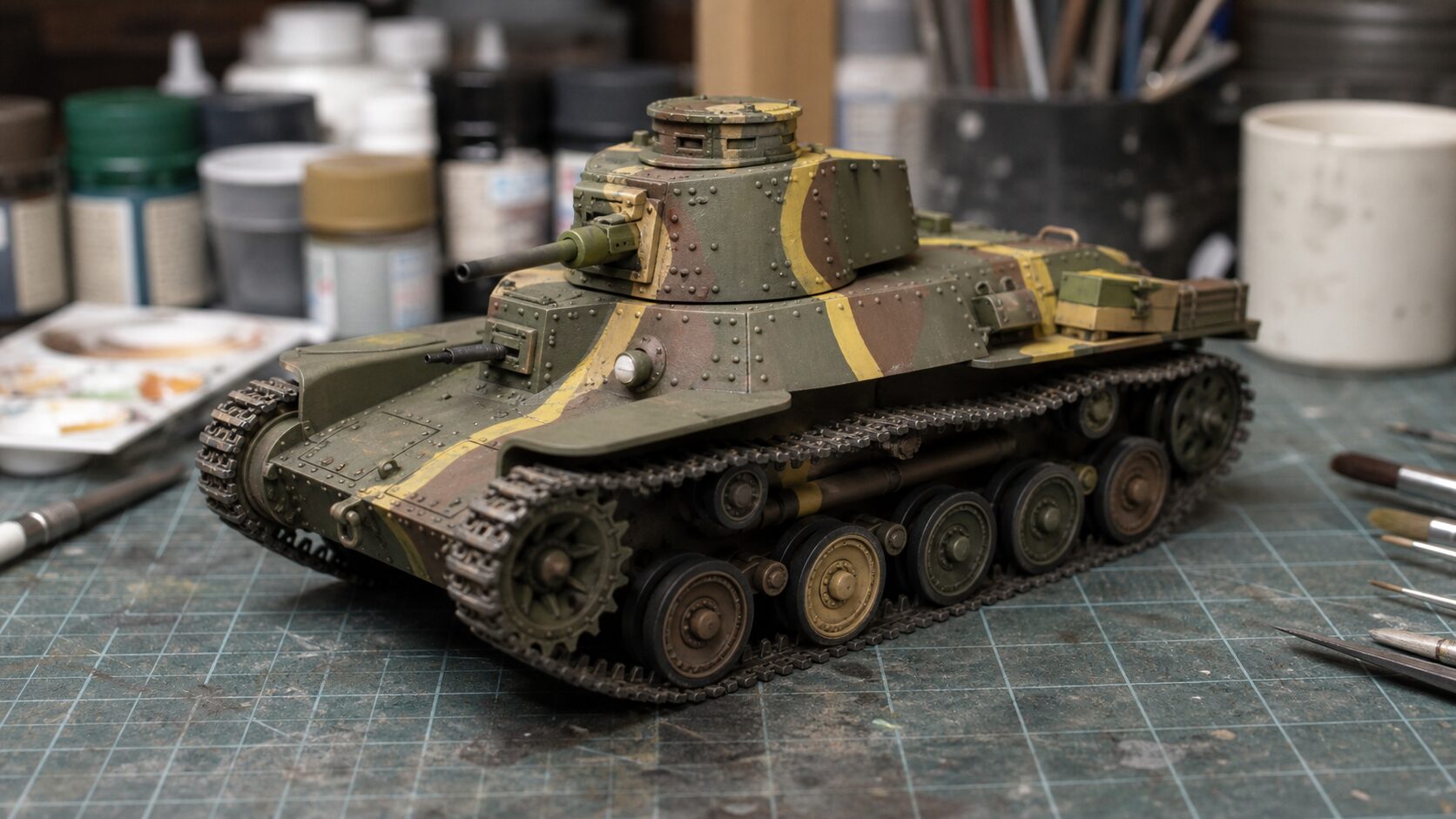 九七式中戦車チハの模型