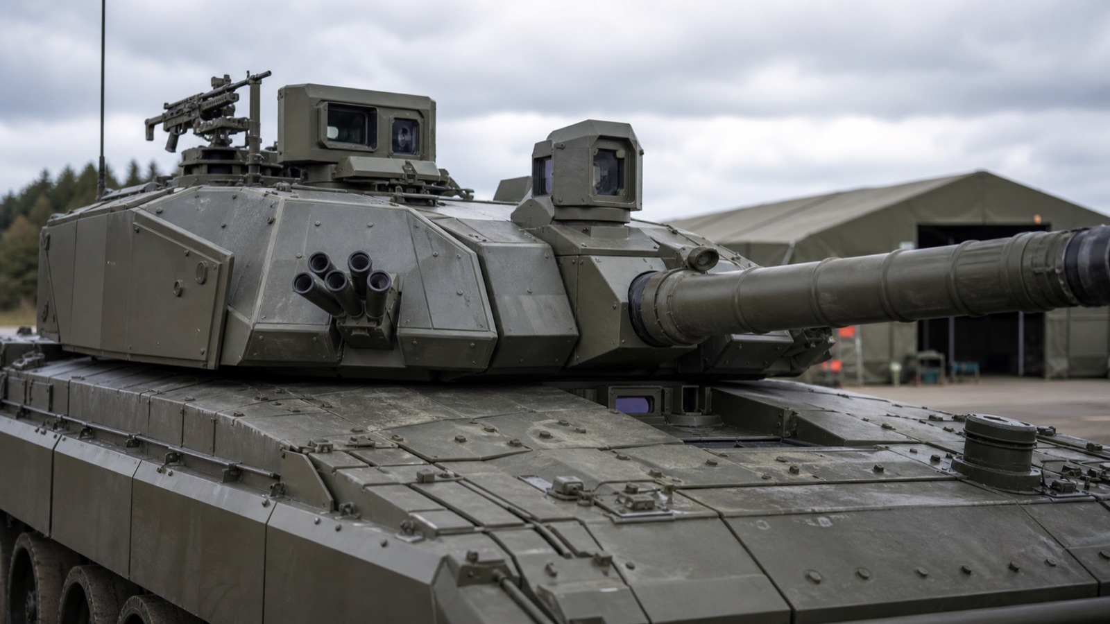チャレンジャー2級戦車の砲塔と複合装甲