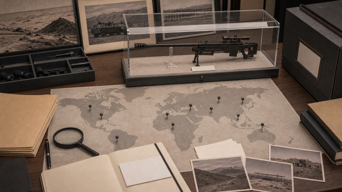 湾岸戦争後の世界的採用拡大をイメージした資料展示
