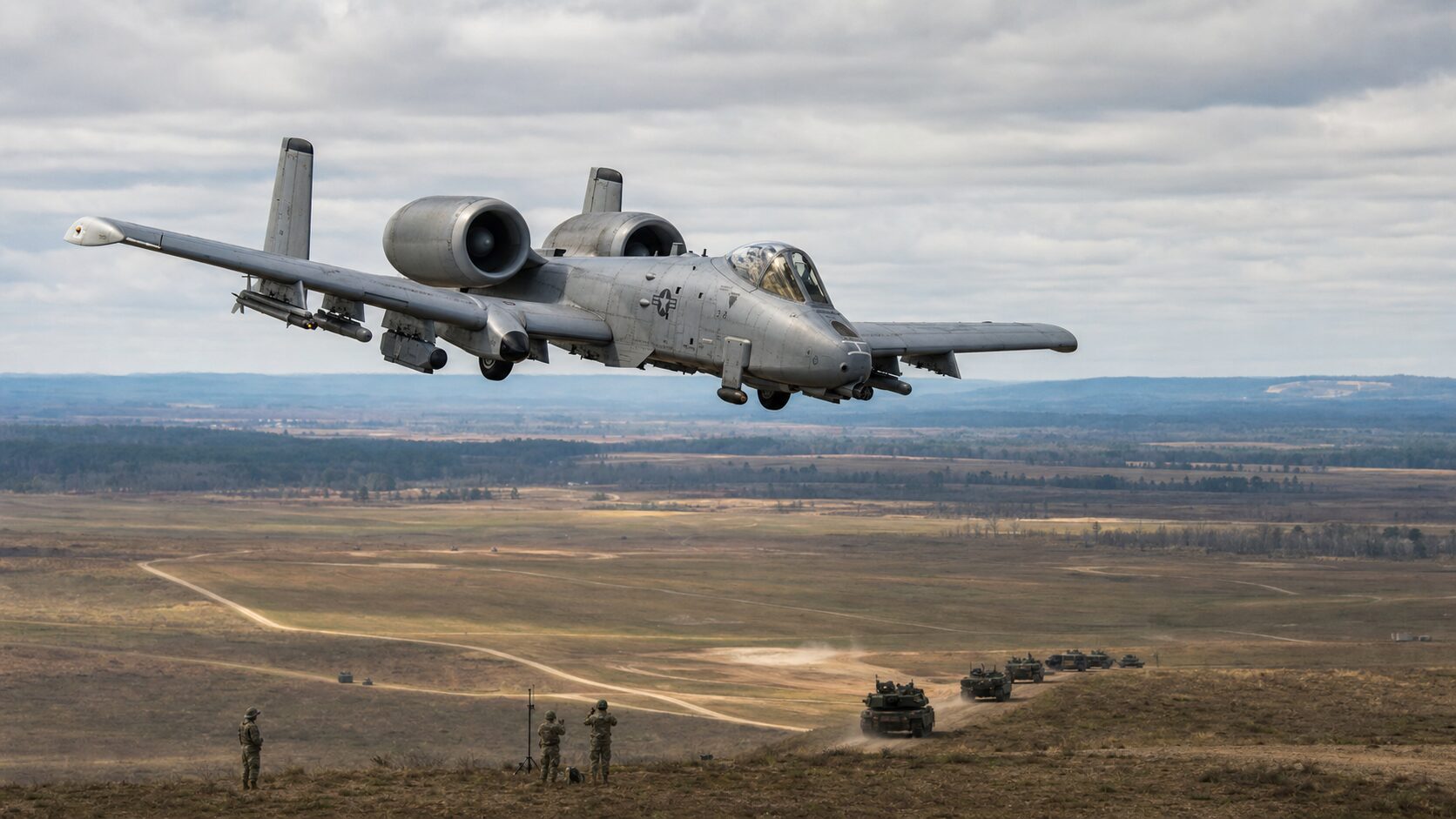 地上部隊を支援するA-10