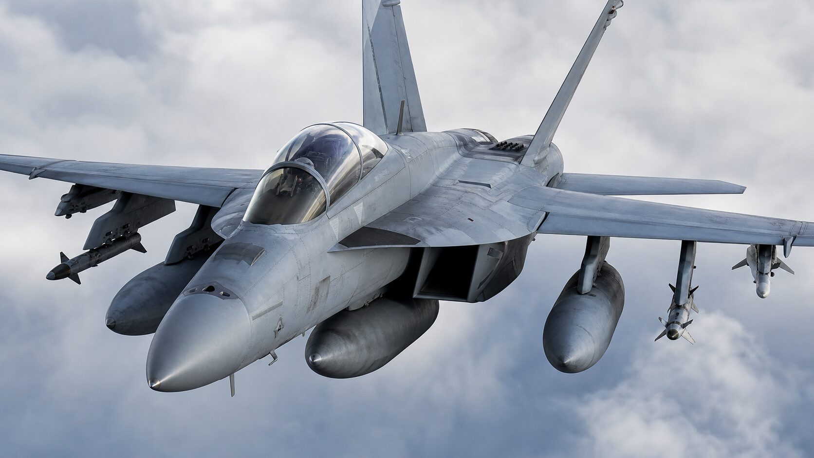 F/A-18Fの前後席コックピット
