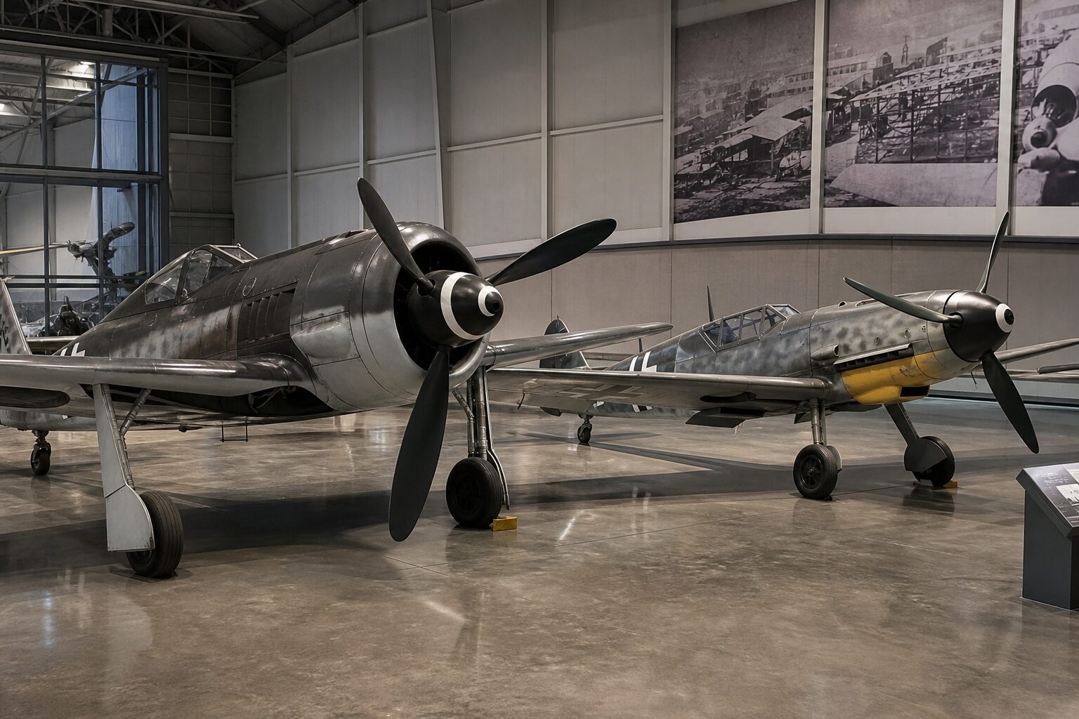 Fw190とBf109の機体比較