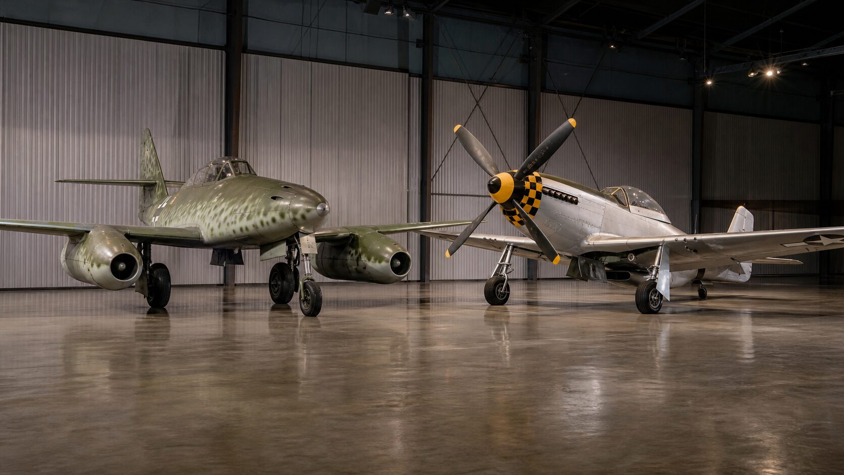 Me262とP-51の機体比較