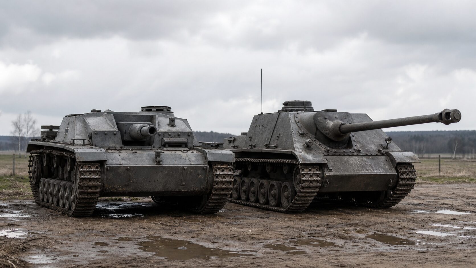 IV号突撃砲とIV号駆逐戦車の車体比較